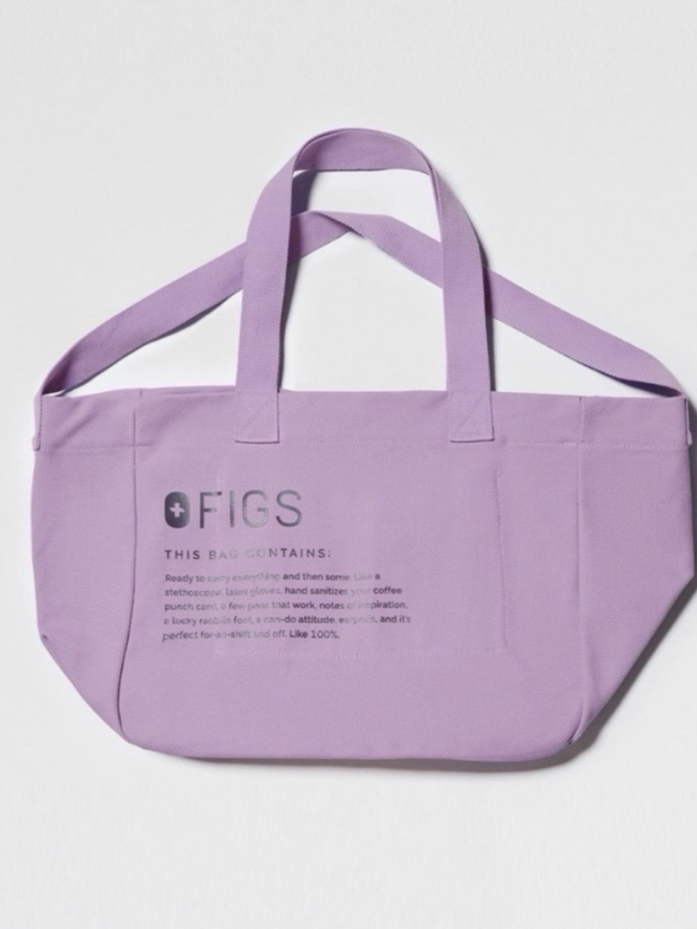 FIGS Lavendar Tote
